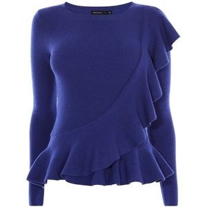 Karen Millen | Shoulder-Ruffle Sweater